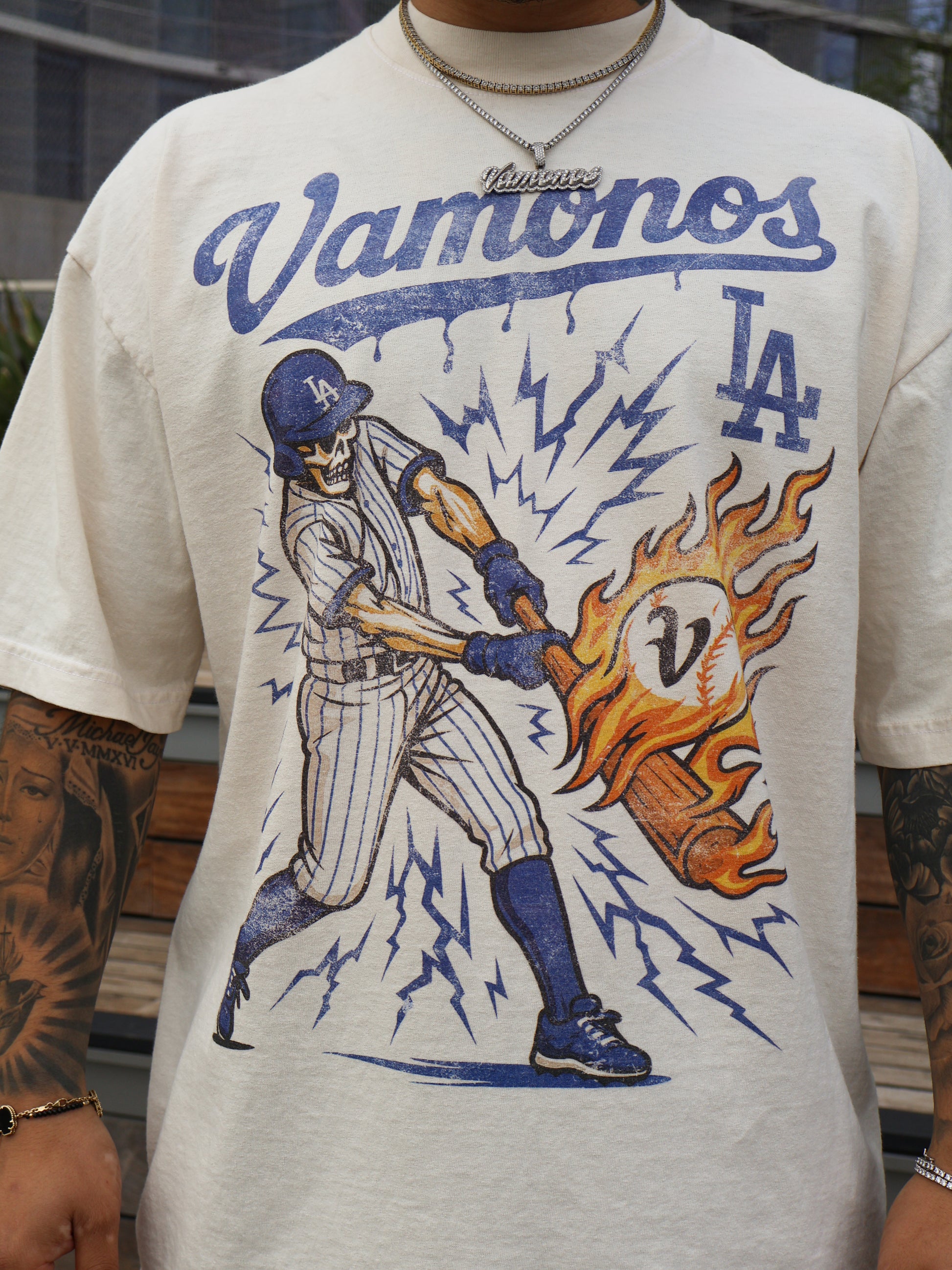 Vamonos x LA Tee - Cream