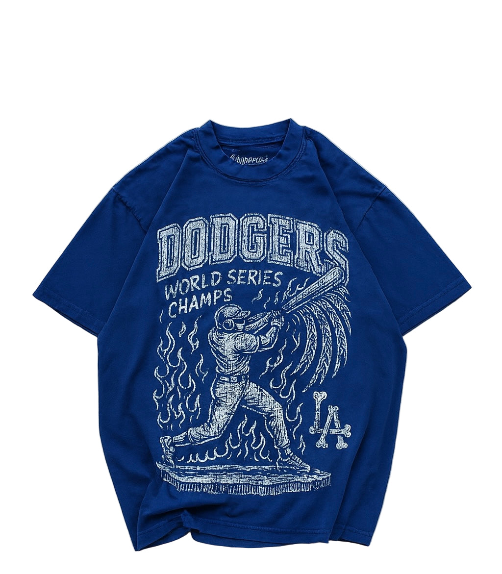 Dodgers World Series Champs Tee - Pantone 294
