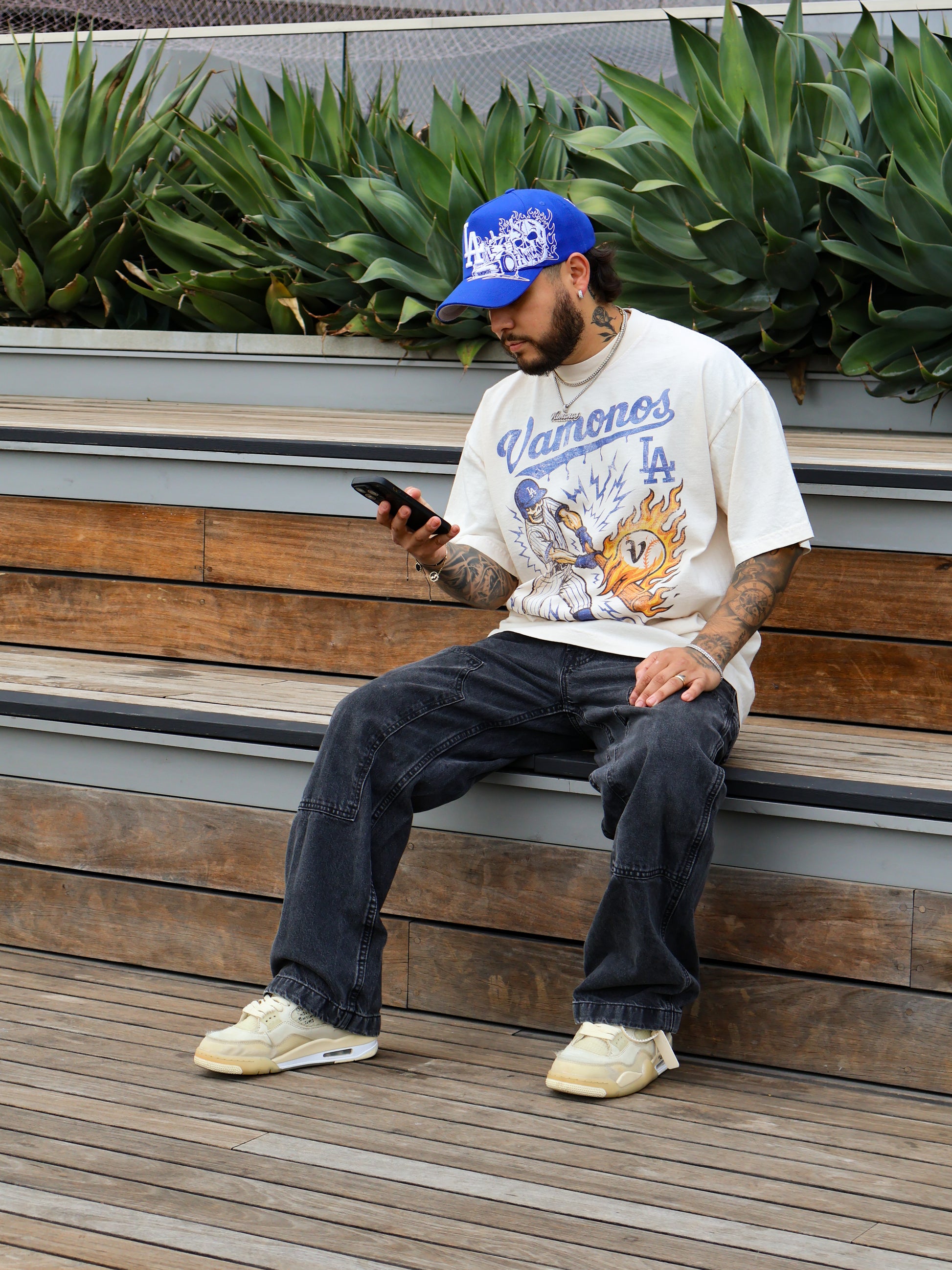 Vamonos x LA Tee - Cream