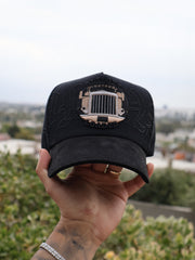 VMNS Black Rhinestone Snapback - Black