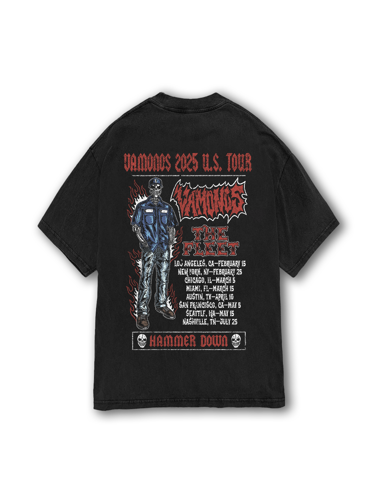 2025 Tour Tee Black VAMONOS CLOTHING CO.